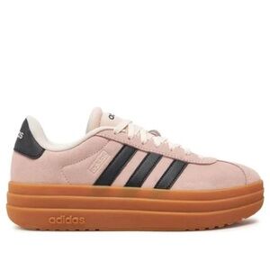 NEW Adidas VL Court Bold Suede Lace Up Platform  Sneakers Women’s Size 11